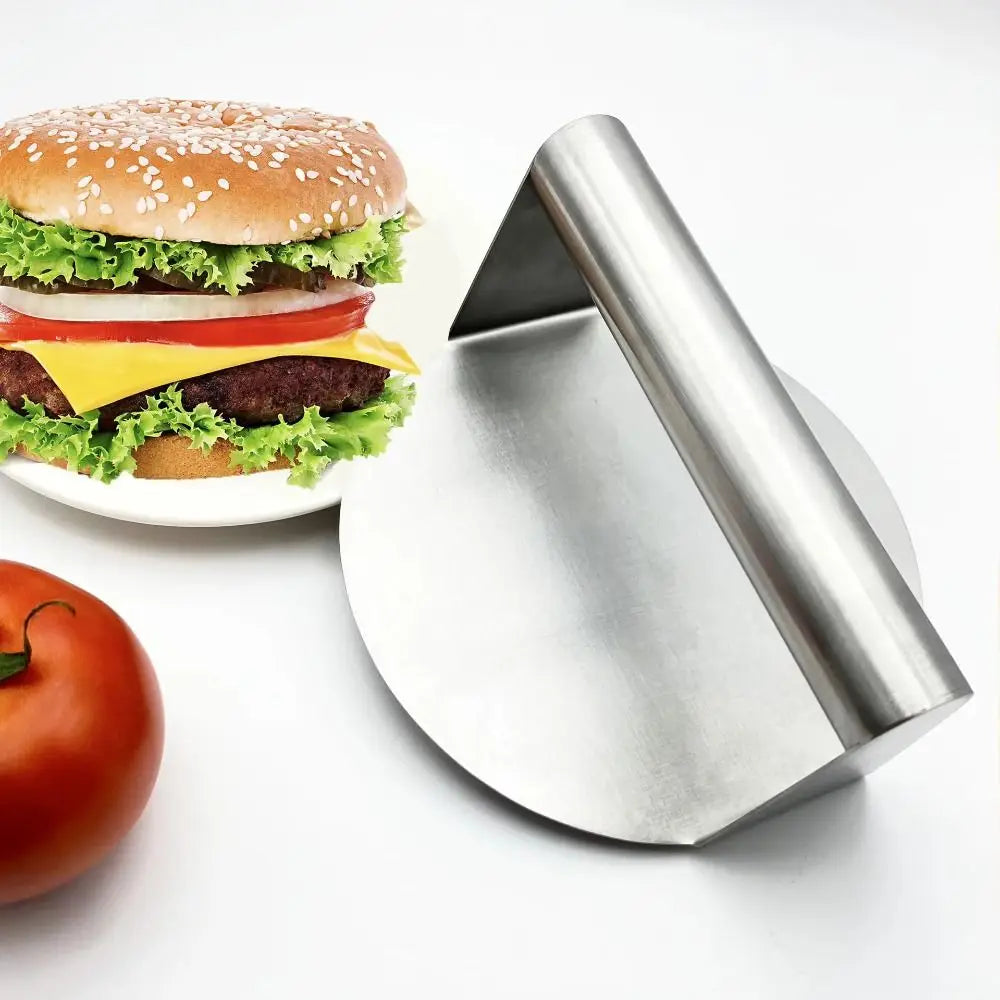 Circular Square Hamburger Meat Press Stainless Steel Squeezer Beef Grill Press Mould Square with Handle Press Patty Maker Mold