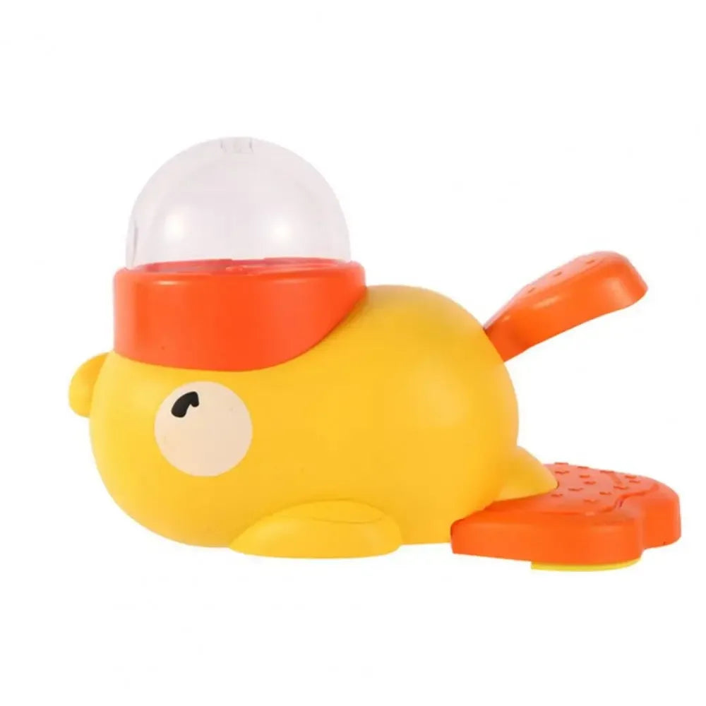 Cartoon Duck Pet Automatic Feeder Exercise Dog Intelligence Interactive Dog Food Dispenser Cat Dog Leakage of Toy Food Utensils