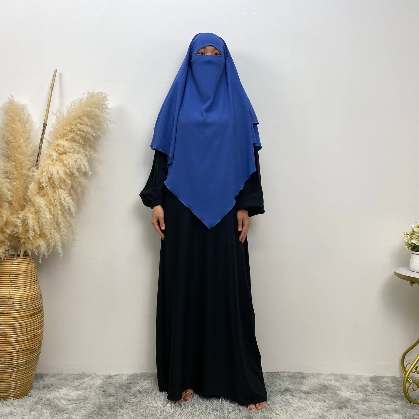Islamic Clothing Women Muslim Plain Long Khimar Hijab Scarf Headcover Eid Prayer Garment Headdress Dubai Saudi Turkey Indonesia