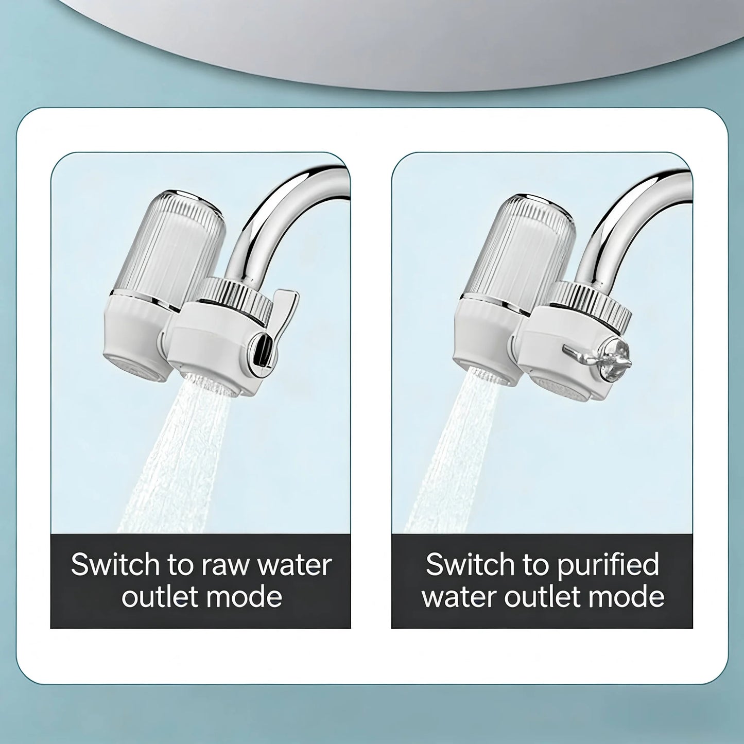 Faucet Tap Water Filter Purifier Removable Washable Filter Small Physical Filtering For Home Kictchen