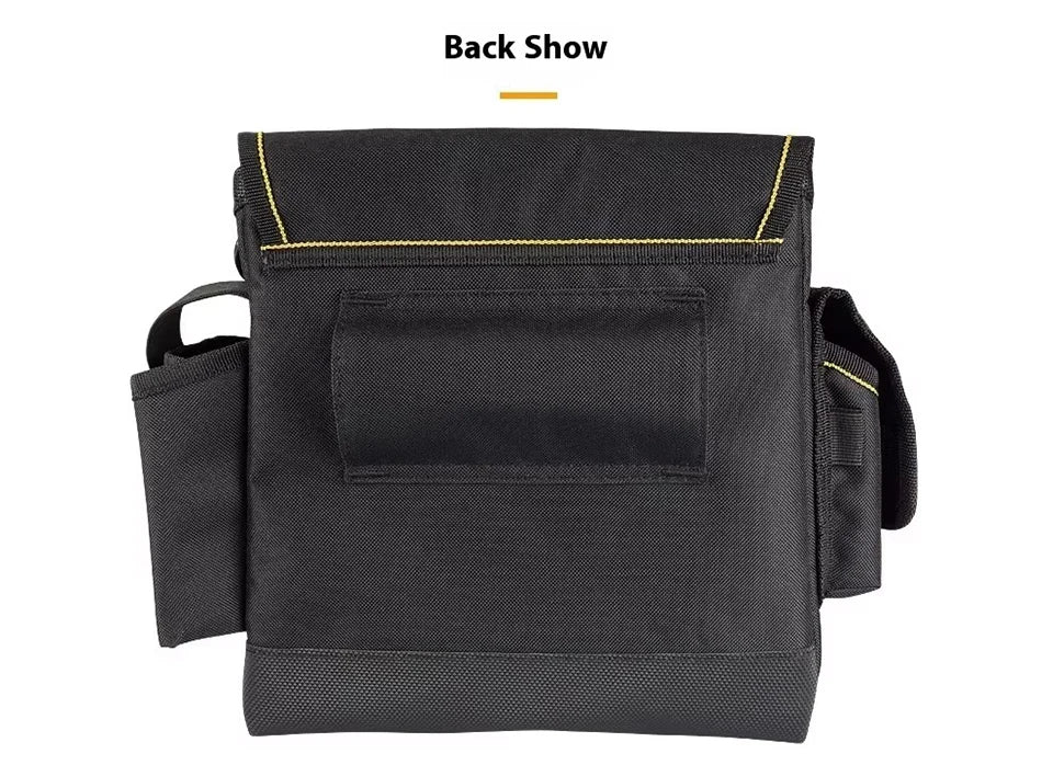 Tool Pouch - Electrician Tools Bag,Multic Pockets Tool Belts Pouches with Cover ,Thickened Oxford Cloth Belt Bag Pouch Bag WH018