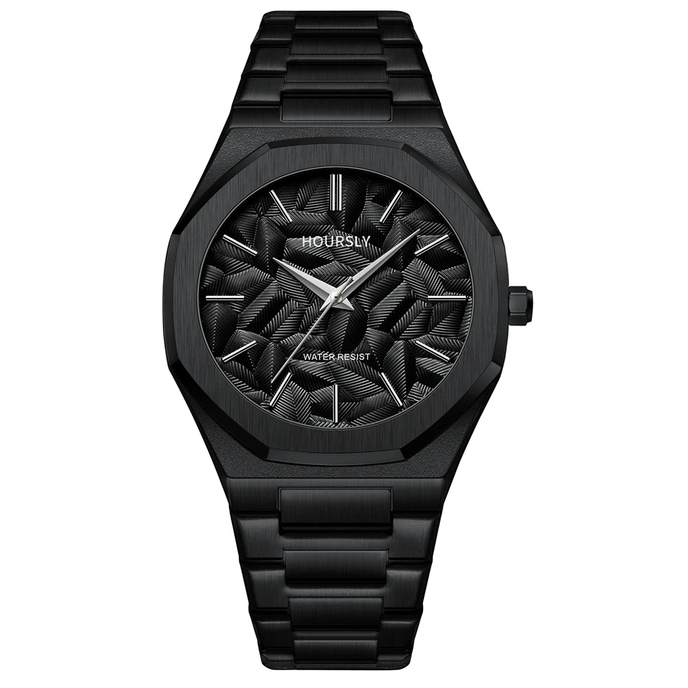 Watch For Men Original Top Brand All Black Stainless Steel Men's Wristwatch Classic Business Waterproof Japan Movement