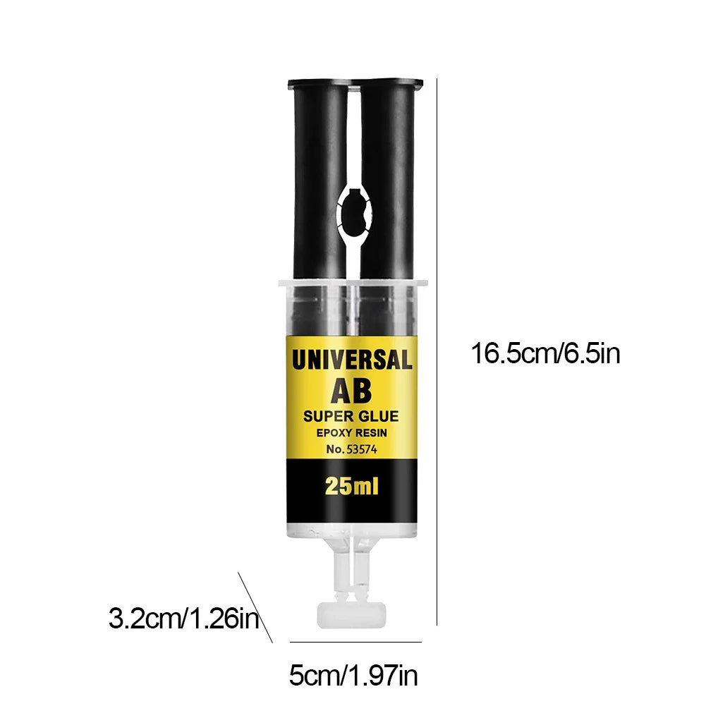 3/2/1PCS 25ML Epoxy Resin AB Glue Plastic Wood Strong Quick-drying Adhesive Glue Waterproof Home Strong Repair Glue Super Liquid