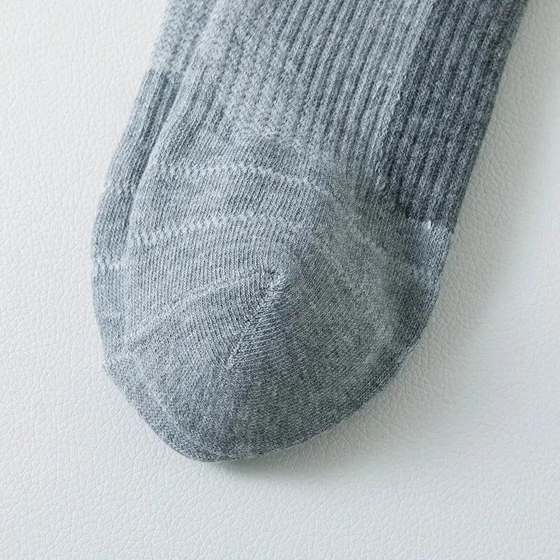 3/5/6 Pairs  Cotton Outdoor Sports Socks, Sweat Absorbing and Odor Resistant Cotton Running Basketball Socks, Trendy Socks
