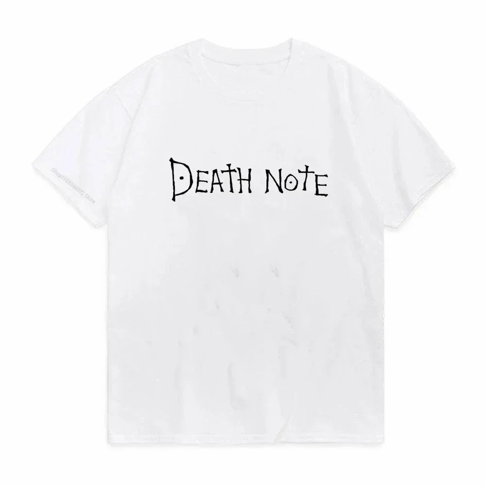 Men Kawaii Cartoon Summer Tops Misa Amane Graphic Tees Japanese Anime T-shirt Death Note T Shirt  Harajuku Unisex Pop Y2k Tshirt