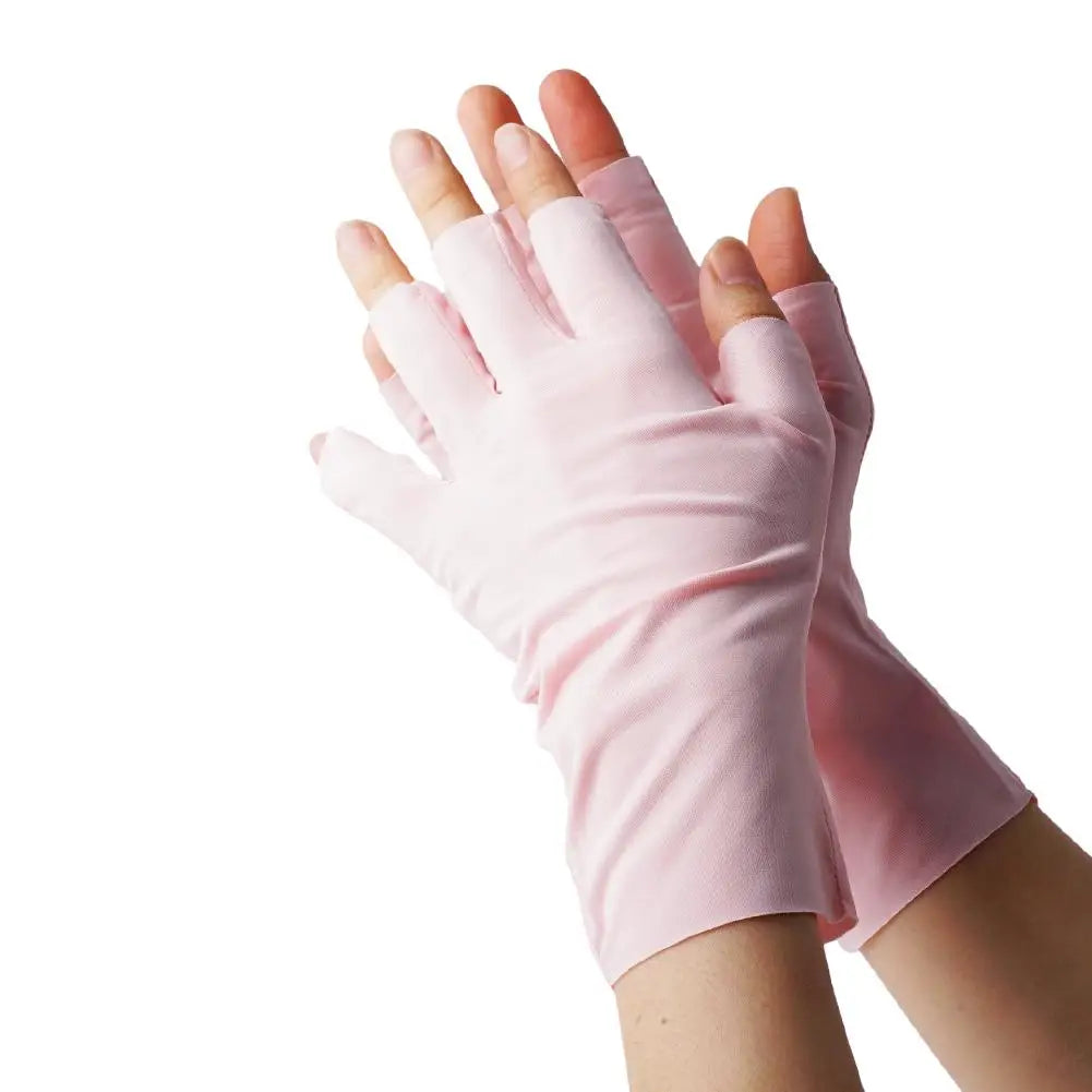 Women Sunscreen Gloves Fingerless Gloves Summer Sunscreen UV Protection Multicolor Gloves Woman Driving Glove Female Touchscreen