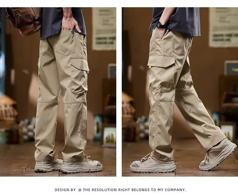 Working pants for men's new loose straight trousers for work wear-resistant and dirty American charge casual pants