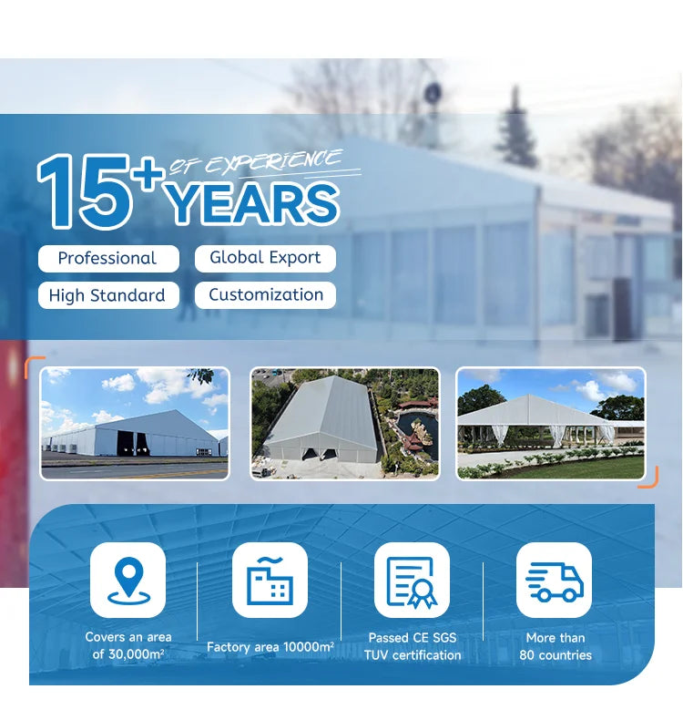 2026 New Popular Mobile Wedding Hall  for 500 People Outdoor Event Luxury Marquee Waterproof Fabric Tendas Para Eventos Em Geral
