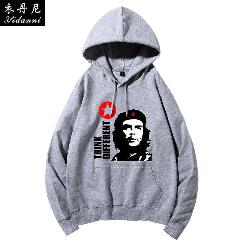 Cuban Red Revolutionary Hero Che Guevara Hooded Sweatshirt Printed Men's and Women's Casual Pullover Long-sleeved Hoodies Tops