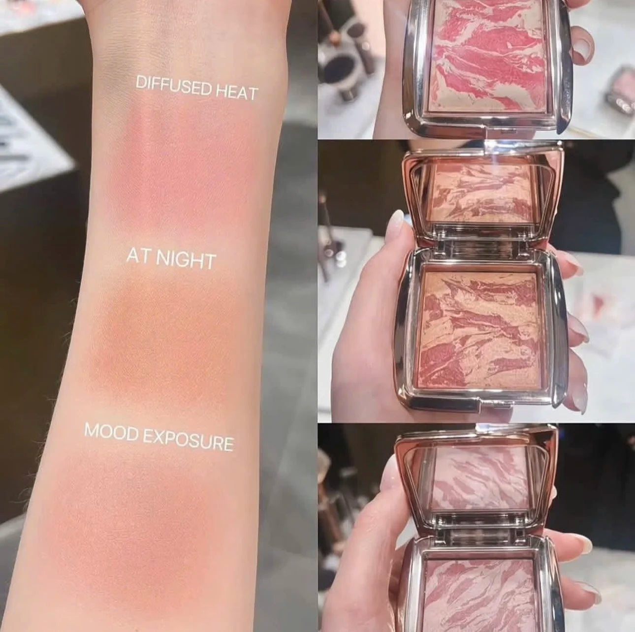 2.4g Original Soft Natural Matte Lasting Marble Blush Ethereal Glow Diffused Heat Mood Exposure Hourglass Ambient Lighting Blush