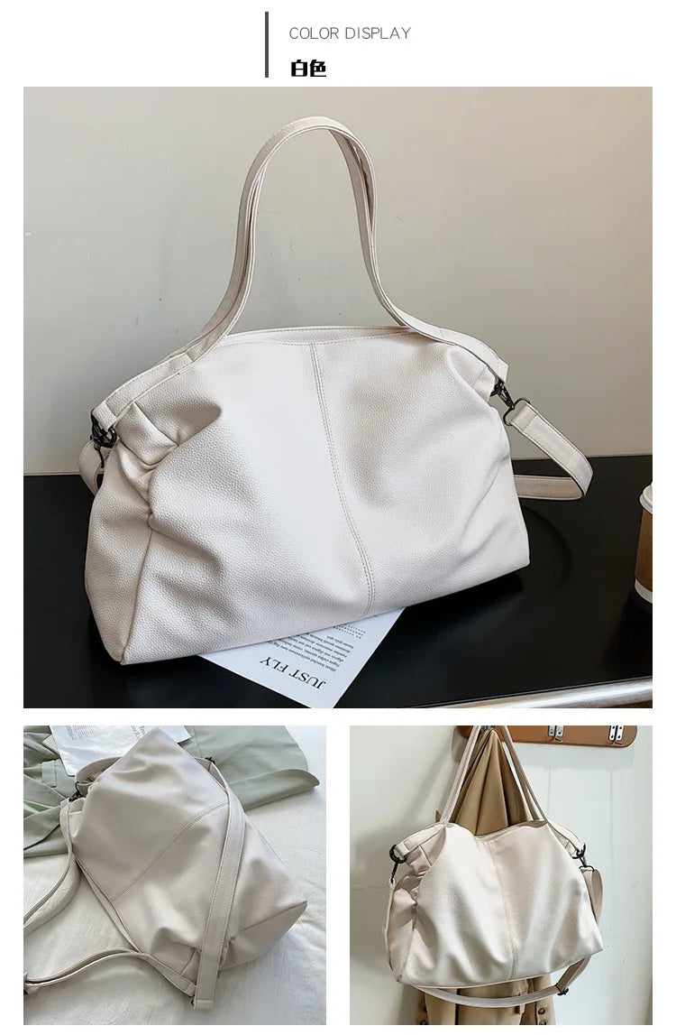 Big Black Tote Bags for Women Large Hobo Shopper Bag Roomy Handbag Quality Soft Leather Crossbody Bag Ladies Travel Shoulder Bag