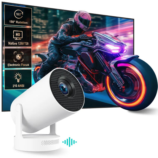 Portable Projector 4K HY300 Plus Android 11 720P Dual Wifi6 BT5.4 Electronic Focus Home Outdoor Theater Mini Projectors Movies