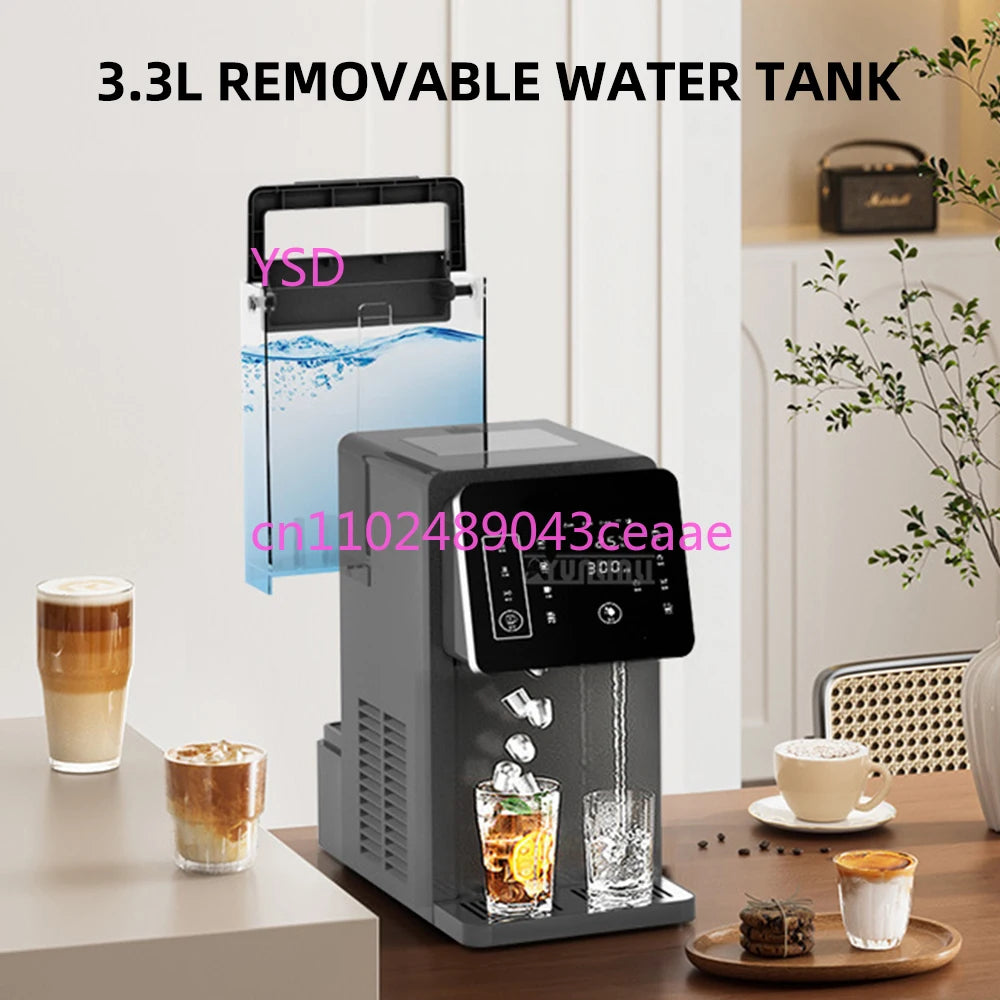 Multi Functional Ice Maker Cold And Hot Water Dispenser Office Three in One Ice Cube Machine Water Machine