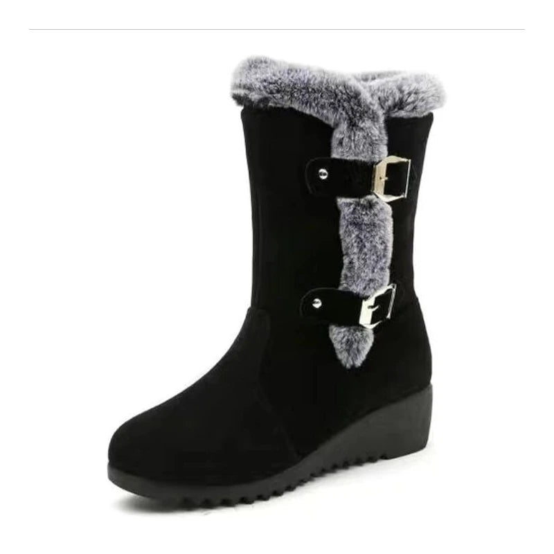 2026 New Women's Shoes  Fashion Knee-High Women's Boots Hot Sale Turned-over Edge Daily Boots Women Winter Plus Size Solid Snow