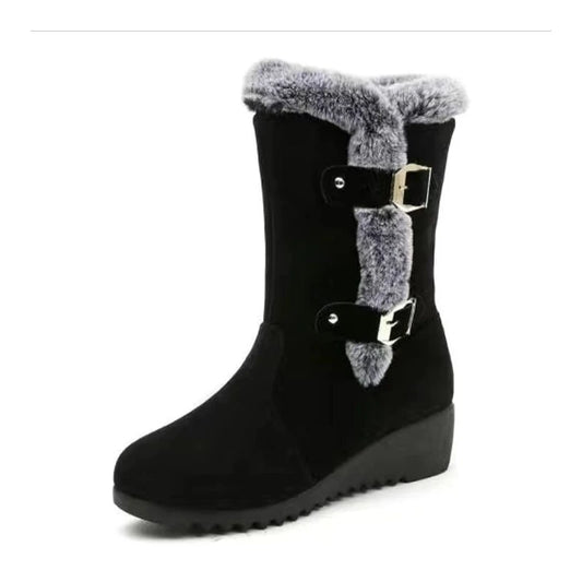 2026 New Women's Shoes  Fashion Knee-High Women's Boots Hot Sale Turned-over Edge Daily Boots Women Winter Plus Size Solid Snow