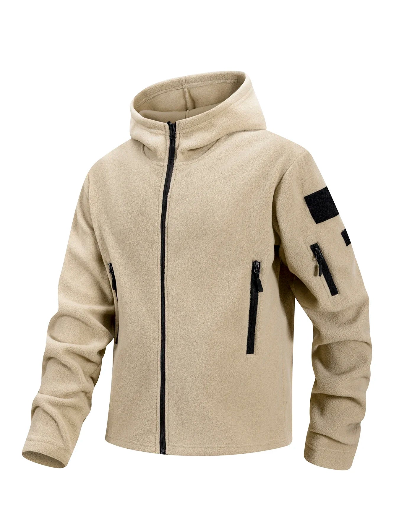 Men's Winter Fleece Jackets Coats Tactical Hiking Jackets Outdoor Camping Trekking Multi Pockets Work Outwear Climbing Overcoat