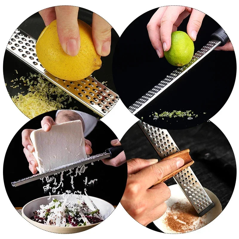 Peel Lemon Cheese Grater Stainless Steel Vegetable Manual Grater Peeler Sharp Blade Choppable Garlic Cheese Kitchen Tools