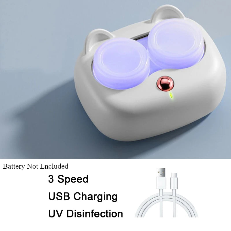 Contact Lenses Cleaner Ultrasonic With Removable Box Remove Tear Protein Cleaning Machine Portable Contact Lenses Case