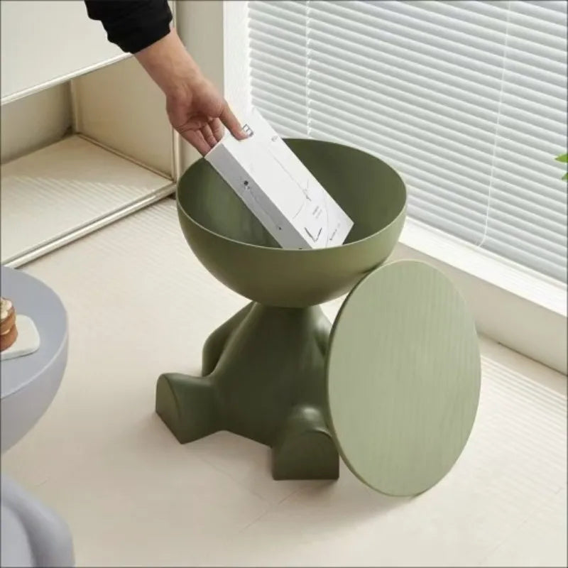 Creative Light Luxury Cartoon Sofa Edge Table Creative Flat Head Coffee Table Small Household Coffee Table Furniture Side Table