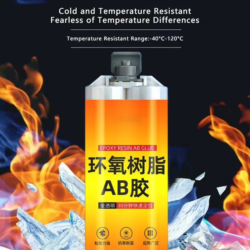 Epoxy Resin AB Adhesive Fast Drying Transparent High Adhesives Sealers Strong Liquid Glue For Metal Plastic Wood And Ceramic