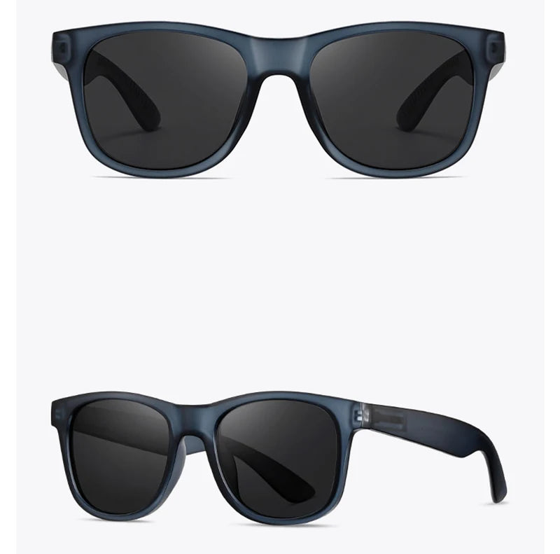 Peekaboo outdoor polarized sunglasses fashion men driving square sun glasses uv400 male travel accessories 2025 brown green