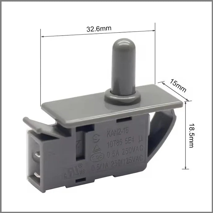 Refrigerator Spare Parts Door Light Control Normally Closing Push Button Switch Refrigerator Door Freezer Door Switch
