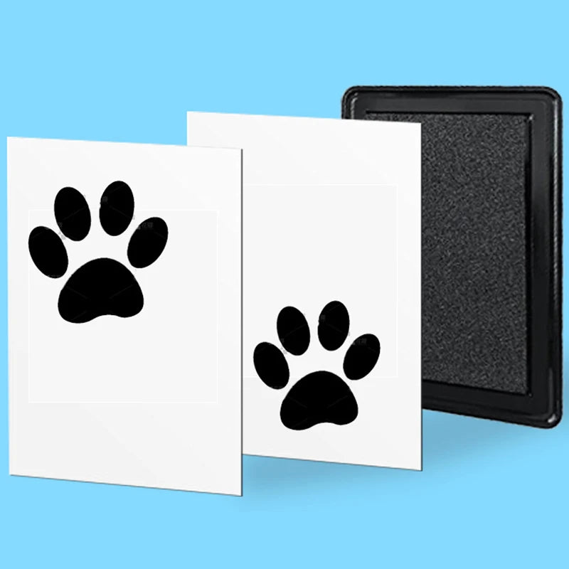 Pet Printing Station Pet Memory Unique Dog Cat Paw Prints Pad Newborn Baby Clean Recyclable Inkless Hand & Foot Print Ink Pad