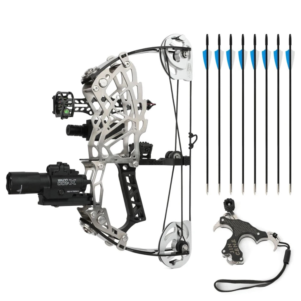 Archery Compound Bow 10lbs/12lbs/16lbs/15-32lbs High-Elastic Steel Limbs Suitable Beginners Target Shooting Outdoor Practice