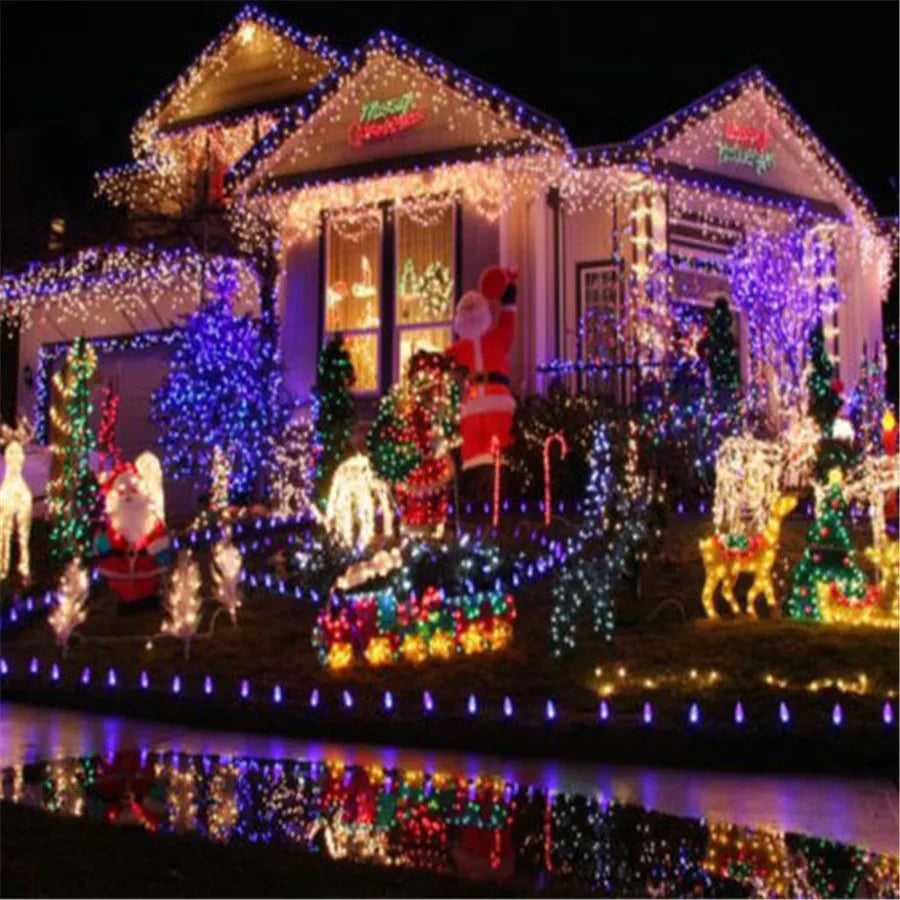 LED Strip 10M 100LEDs Christmas Lights Led Strip Lights Festoon Fairy Lights Garden Light Party Holiday Christmas Decoration