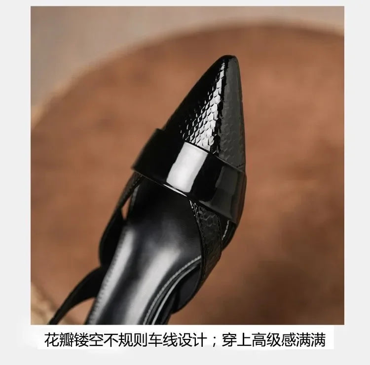 Shoes for Women 2024 Fashion Slip on Women's Pumps Autumn Pointed Toe Shallow Solid Dress Low-heeled Casual Office Ladies Shoes