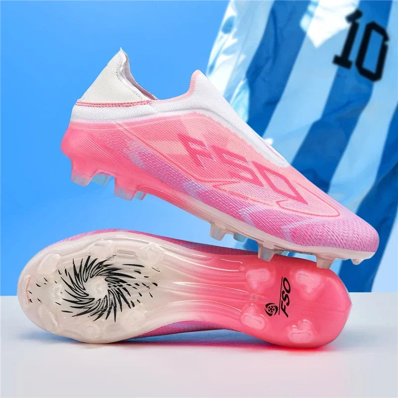 New Men Football Boots Sports Shoes Soccer Shoes High-quality Ultralight High Ankle Breathable Futsal Non-Slip Outdoor Match