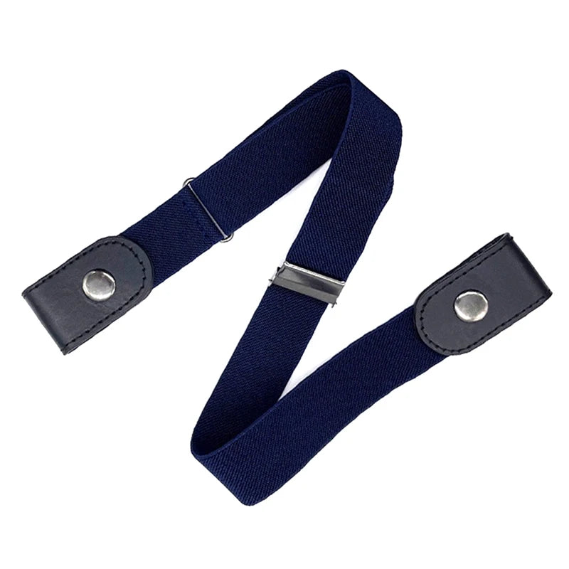 Buckle-Free Waist Belt For Jeans Pants,No Buckle Stretch Elastic Waist Belt For Women/Men,No Hassle Belt