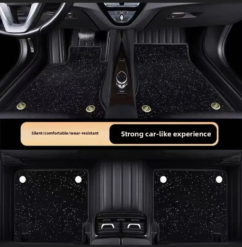 Starry Sky Carpet Car Foot Mat Special Car Customization Five Seat Full Set Full Surround Velvet Foot Mat