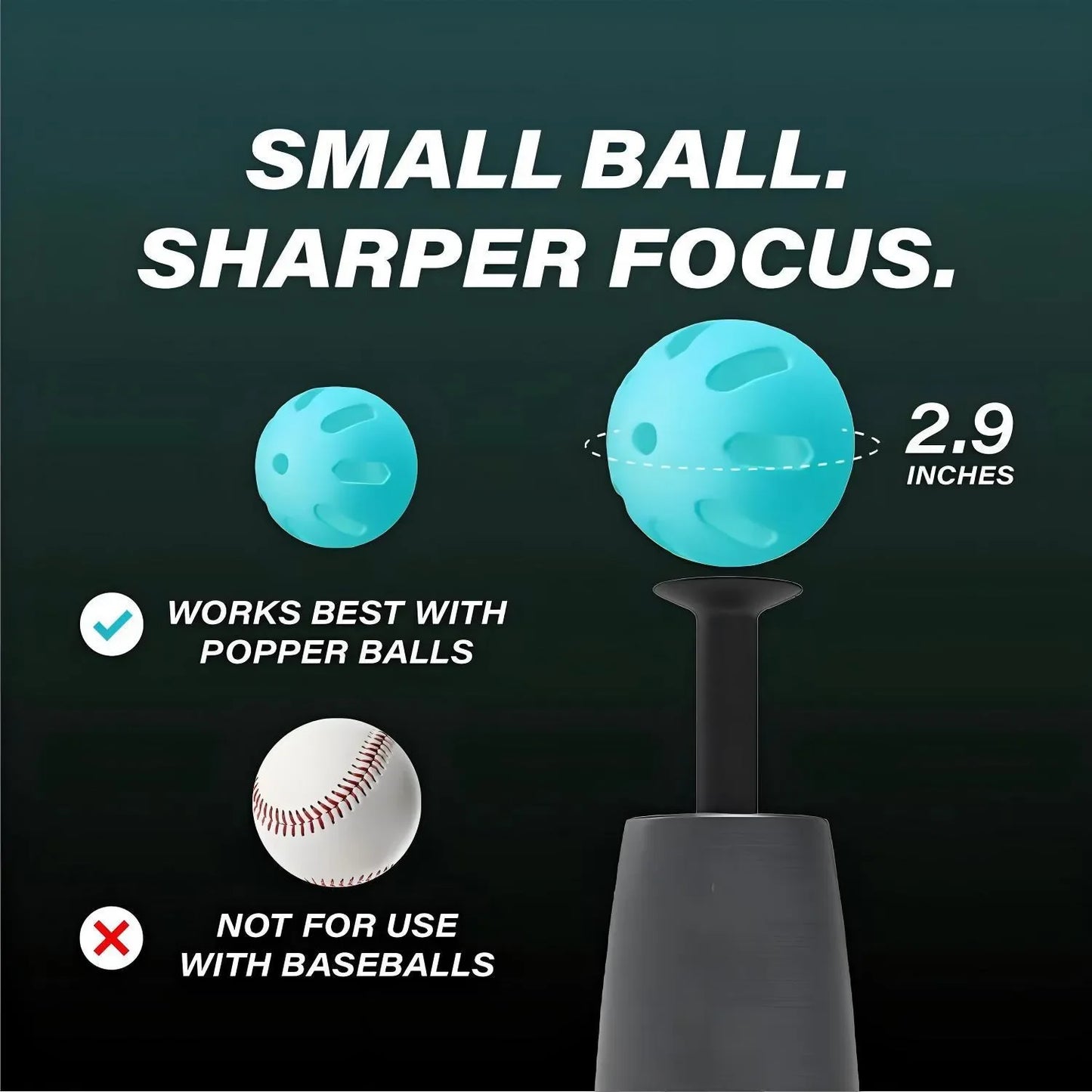 Baseball Training Equipment Tand Popper Ball Bundle, Baseball Swinging and Hitting Practice with 13 Balls
