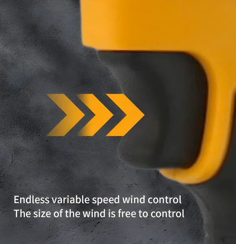 DEWALT Cordless Air Blower Brushless Turbo Fan Violent Fan 800G Thrust Handheld Dust Blowing Tool Rechargeable 20V Battery