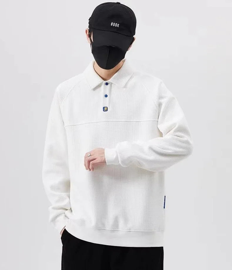 Polo T Shirt for Man Big Size Oversize Men's Clothing Full Sleeve Winter Sweatshirts Fashion Trends 2025 New High Quality Xl Top