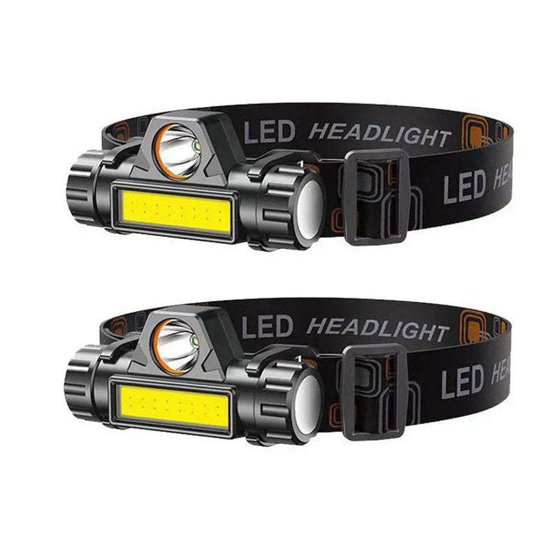LED headlights, high-intensity flashlights, charging headlights, night fishing lights, outdoor brightness lighting fixtures