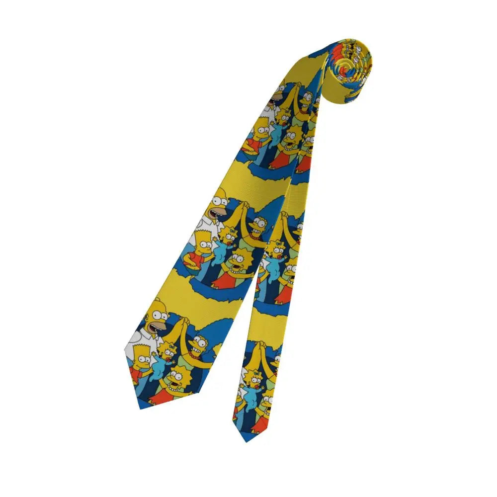 Personalized The S-Simpsones Homer Neck Ties Men Formal Silk Wedding Neckties
