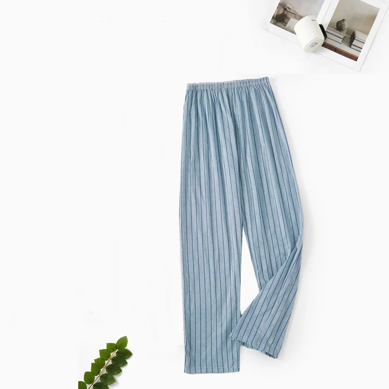 Pajama Pants Men's Spring and Autumn Loose Casual Trousers Home Pants Men's Home Pants Can Be Worn Outside