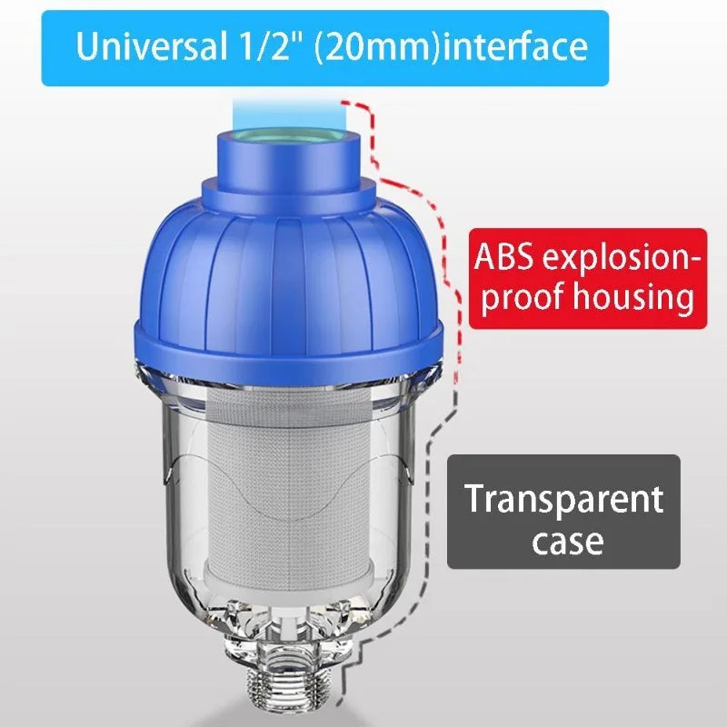 Detachable Pre-filter Household Bath Water Purifier Washing Machine Rain Shower Front Filter Water Heater Filter To Remove Scale