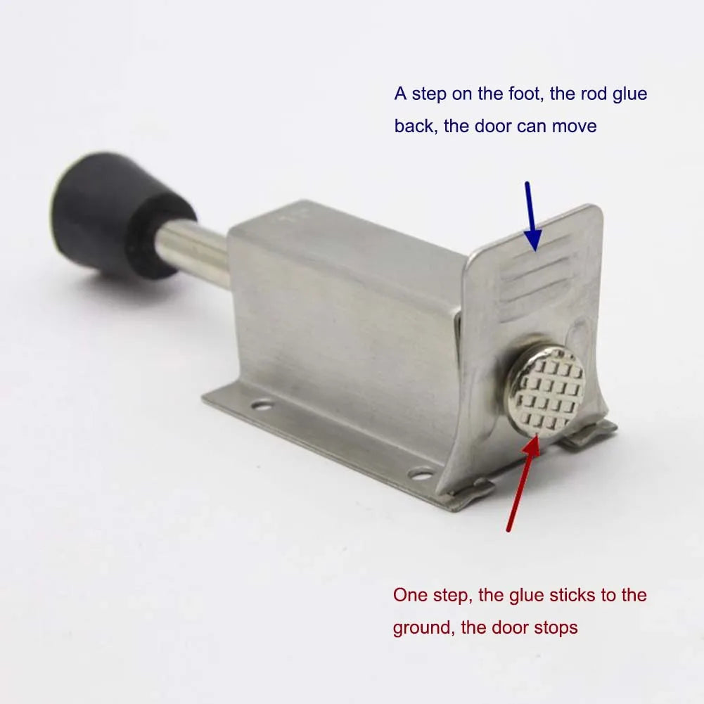 Home Office Foot Pedal Door Stopper Door Top Stopper Foot-operated Design Garage Door Positioning Practicality