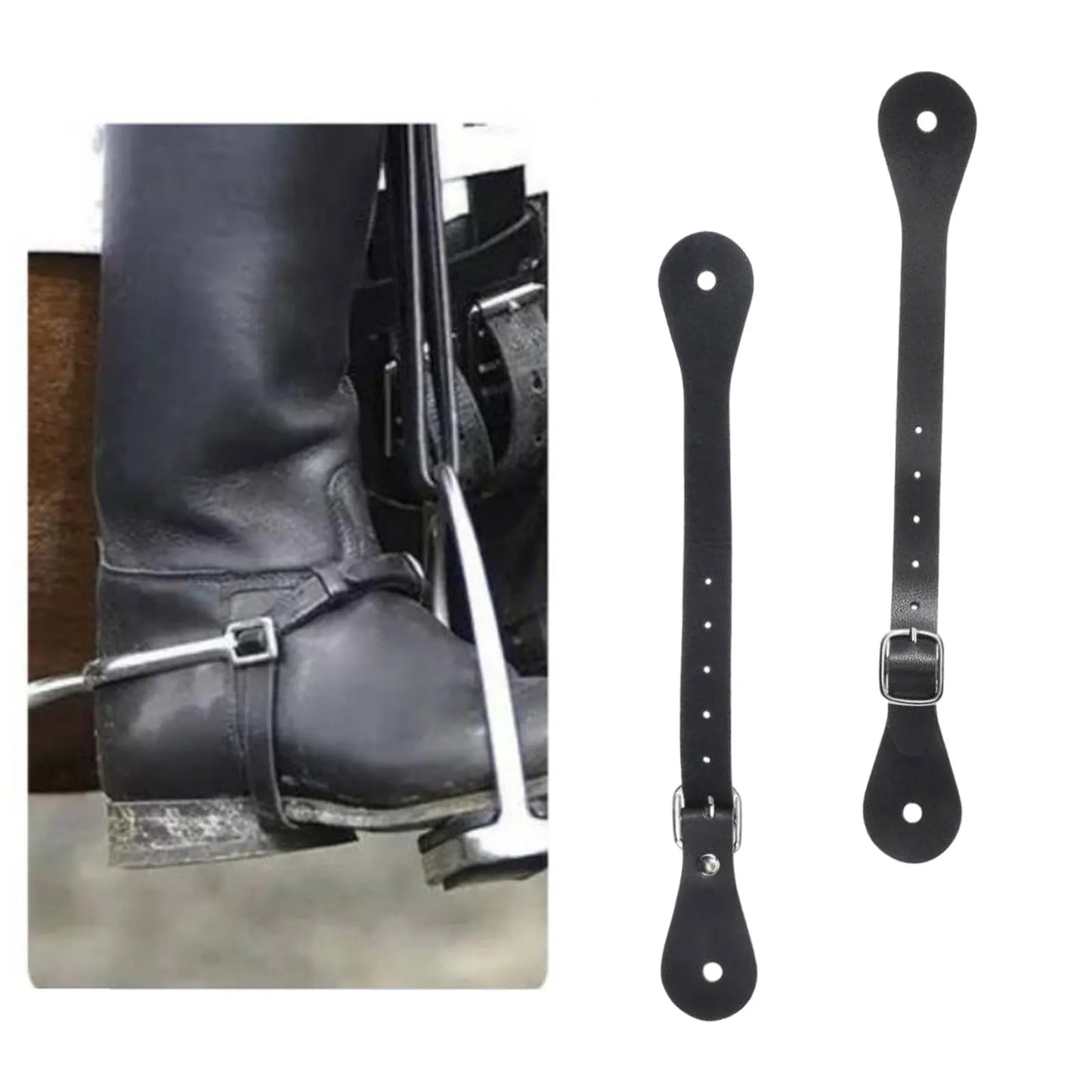 1Pair Zinc Alloy Horse Spurs Horse Riding Equestrian Training Spur for Riding Boots Outdoor Equestrian Sports Accessories