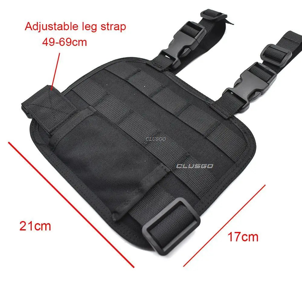 Tactical Molle EDC Pouch Compact Utility Pouch 600D Multipurpose Tool Bag Wasit Bag Organizer Tools Bags with Thigh Rig Panel