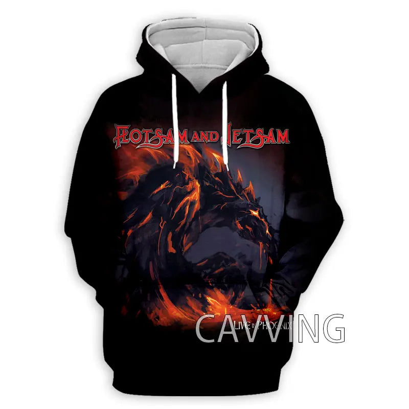 New Fashion Women/Men's 3D Print  Flotsam and Jetsam Rock  Hoodies Hooded Sweatshirts Harajuku Hoodie Sweatshirts Tops Clothing