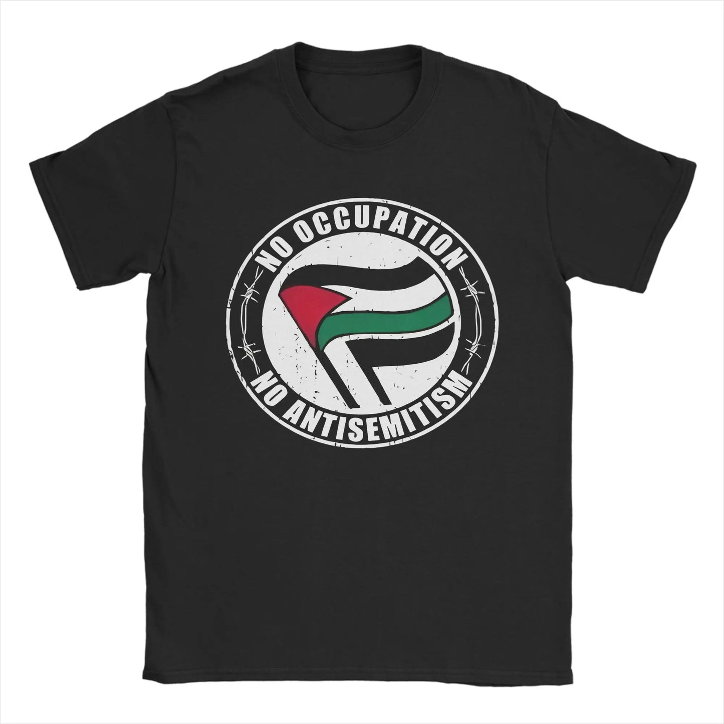 Palestine Flag  T Shirt Summer  Cotton T-Shirts For Men Popular Pattern Tshirt Short Sleeve Vintage Tops