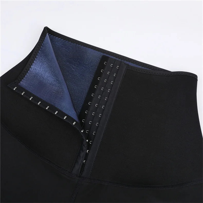 Sweat Sauna Pants Body Weight Loss Slimming Pants Waist Trainer Shapewear Tummy Hot Sweat Leggings Fitness Workout Pants