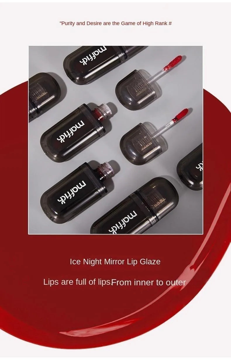 Waterproof  sweat proof  non smudging  small black tube lip gloss  moisturizing  long-lasting lipstick