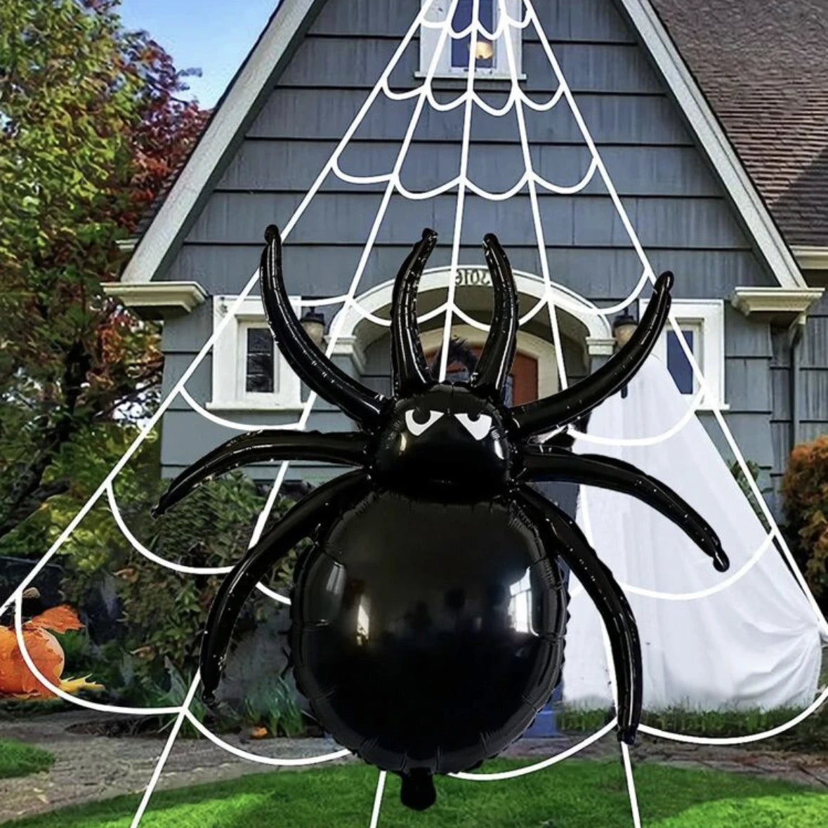 2pcs Halloween Black Spider Foil Balloons  Birthday Halloween Party Home Decorations Accessories