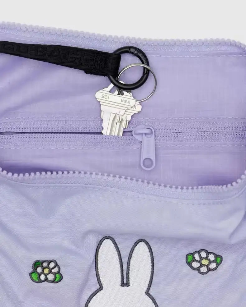 Miffy Embroidered Underarm Bag Cartoon Cute Shoulder Bag Large Capacity Handbag Kawaii Anime Printed Bag Holiday Gift
