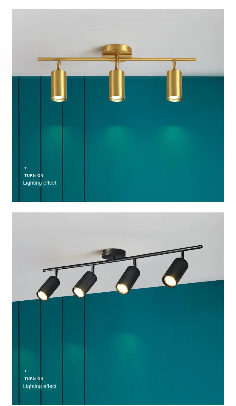 Modern Led Ceiling Light Long Spotlight Fixture Living Room Shop Restaurant Kitchen Dining Room Lighting Home Decor Chandeliers